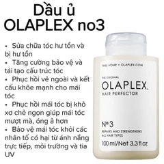 BỘ chăm sóc tóc chuyên sâu tại nhà Olaplex 0 150ml và Olaplex 3 100ml