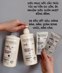 Dầu gội xả Elvawell phục hồi/ kiềm dầu/ trị gầu dạng gói 10ml (DÙNG THỬ, DU LỊCH, CÔNG TÁC)
