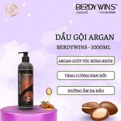 DẦU GỘI XẢ BERDYWINS ARGAN OIL Shampoo, Conditioner 1000ml+HẤP TÓC Mask Berdywins 500ML