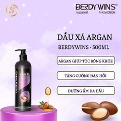 DẦU GỘI XẢ BERDYWINS ARGAN OIL Shampoo, Conditioner 1000ml+HẤP TÓC Mask Berdywins 500ML