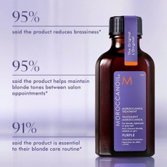 Dầu dưỡng tím Moroccanoil cho tóc tẩy & tóc sáng màu Purple Treatment 25ml - 50ml