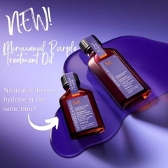 Dầu dưỡng tím Moroccanoil cho tóc tẩy & tóc sáng màu Purple Treatment 25ml - 50ml