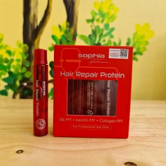 SOPHIA PLATIUM PROTEIN PHỤC HỒI TÓC HƯ NÁT REPAIR AMPOULE 10*13ML