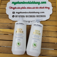 Dầu gội & xả phục hồi tóc hư tổn Goldwell Dualsenses Rich Repair Restoring Shampoo & Conditioner