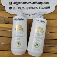 Dầu gội & xả phục hồi tóc hư tổn Goldwell Dualsenses Rich Repair Restoring Shampoo & Conditioner