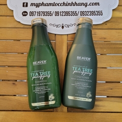 Cặp dầu gội và dầu xả BEAVER Tea Tree Purifying Shampoo & Conditioner