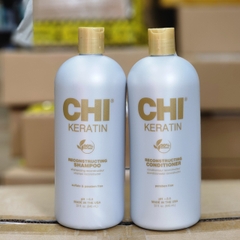 Dầu gội xả phục hồi CHI Keratin (CHI Keratin Reconstructing Shampoo & Conditioner) 355ml 946ml