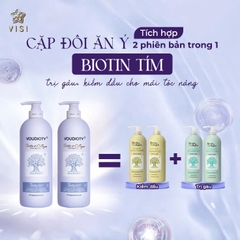 BIOTIN&COLLAGEN TÍM 2 IN 1 KIỀM DẦU, TRỊ GẦU 500ML 1000ML