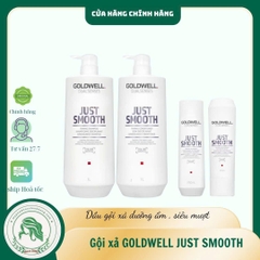 Dầu gội & xả Goldwell làm mượt tóc Dualsenses Just Smooth taming Shampoo & Conditioner