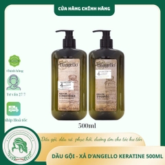 DẦU GỘI XẢ, HẤP D'ANGELLO KERATIN 500ML 800ML