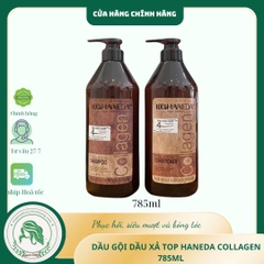 Dầu Gội Xả Top Haneda Collagen Shampoo & Conditioner 500ml - 785ml