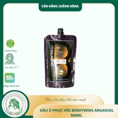 DẦU GỘI XẢ BERDYWINS ARGAN OIL Shampoo, Conditioner 1000ml+HẤP TÓC Mask Berdywins 500ML