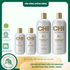 Dầu gội xả phục hồi CHI Keratin (CHI Keratin Reconstructing Shampoo & Conditioner) 355ml 946ml