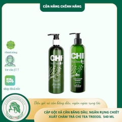 Dầu gội xả CHI tinh dầu tràm trà (CHI Tea Tree Oil Shampoo & Conditioner) 340ml - 739ml