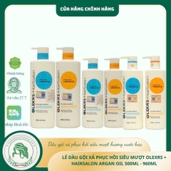 Cặp dầu gội xả Olexrs Argan Oil Collagen Hair Salon 500ml 960ml