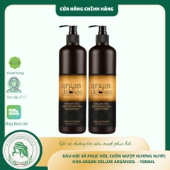 Dầu Gội và dầu xả dưỡng ẩm Argan Deluxe (Argan Oil Nourishing Shampoo & Conditioner) 500ml - 1000ml