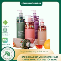 Cặp Gội Xả Bưởi Valert Grapefruit Mẫu Mới 2025 850ml