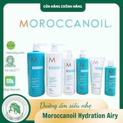 Dầu Gội & Dầu Xả Dưỡng Ẩm Siêu Nhẹ Moroccanoil Hydration Airy Moisture Shampoo & Conditioner