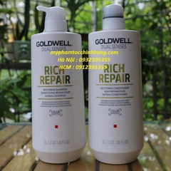 Dầu gội & xả phục hồi tóc hư tổn Goldwell Dualsenses Rich Repair Restoring Shampoo & Conditioner