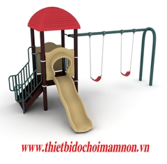Bộ cầu trượt xích đu Bộ cầu trượt xích đu
