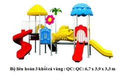 Bộ liên hoàn 3 khối cá vàng Bộ liên hoàn 3 khối cá vàng
