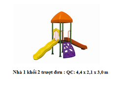 Nhà 1 khối 2 trượt đơn Nhà 1 khối 2 trượt đơn
