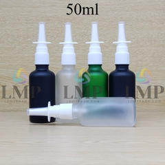 Chai tinh dầu phun mờ xịt mũi vuông thẳng 50ml