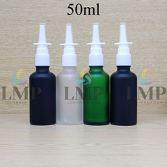 Chai tinh dầu phun mờ xịt mũi vuông thẳng 50ml
