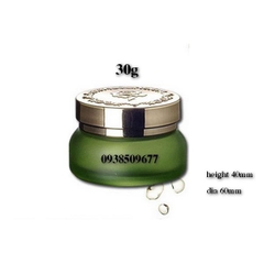 Hũ kem xanh lá nắp vàng 30g