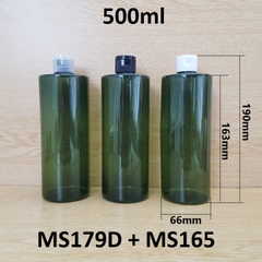 Chai rêu vai ngang nắp bật 500ml