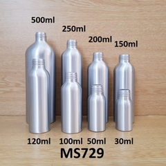 Chai nhôm nắp nhấn 120ml
