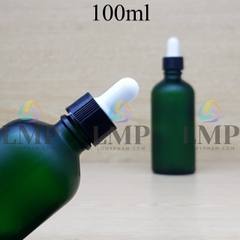 Chai tinh dầu phun mờ nắp bóp khoen nhựa sọc 100ml