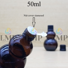 Chai hồ lô nắp nhựa mỏng 50ml