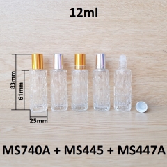 Chai lăn khổ qua đít chai tròn bi nhựa 12ml