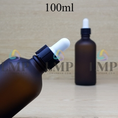 Chai tinh dầu phun mờ nắp bóp khoen nhựa sọc 100ml