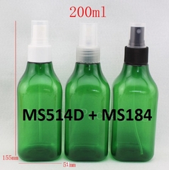 Chai xanh lá cổ cao phun sương 200ml