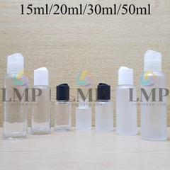 Chai thủy tinh nắp nhấn