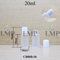 Chai thủy tinh nắp nhấn