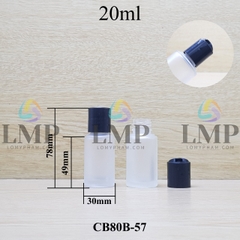 Chai thủy tinh nắp nhấn