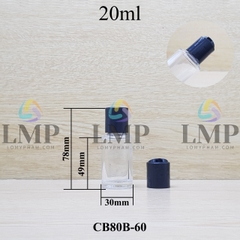 Chai thủy tinh nắp nhấn