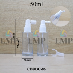 Chai thủy tinh đầu xịt mũi 90 độ