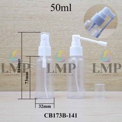 Chai vai tròn đầu xịt mũi 360 độ 50ml