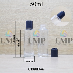 Chai thủy tinh nắp nhấn