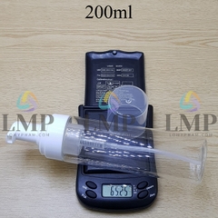 Chai tạo bọt nắp trắng