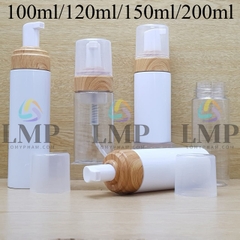 Chai tạo bọt nắp vân gỗ ( VN )