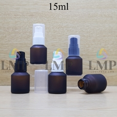 Chai thủy tinh vát đầu xịt giọt 1 viền 15ml