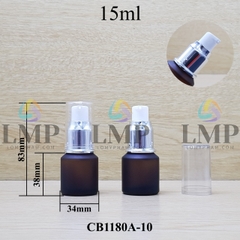 Chai thủy tinh vát đầu xịt giọt xi 15ml