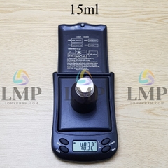 Chai thủy tinh vát nắp nhôm cuốn 15ml