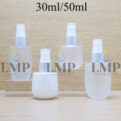 Chai thủy tinh bầu đầu phun sương xi 1 viền