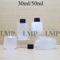 Chai thủy tinh bầu nắp vặn sọc